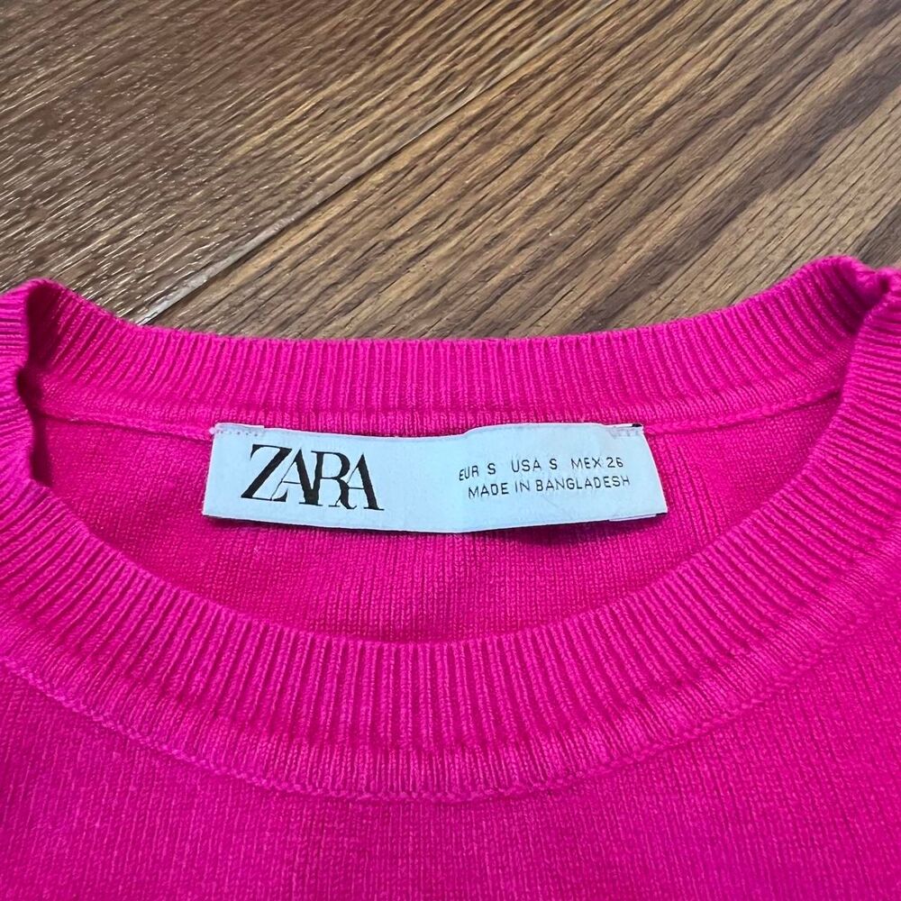 Zara Women's Pink T-shirt